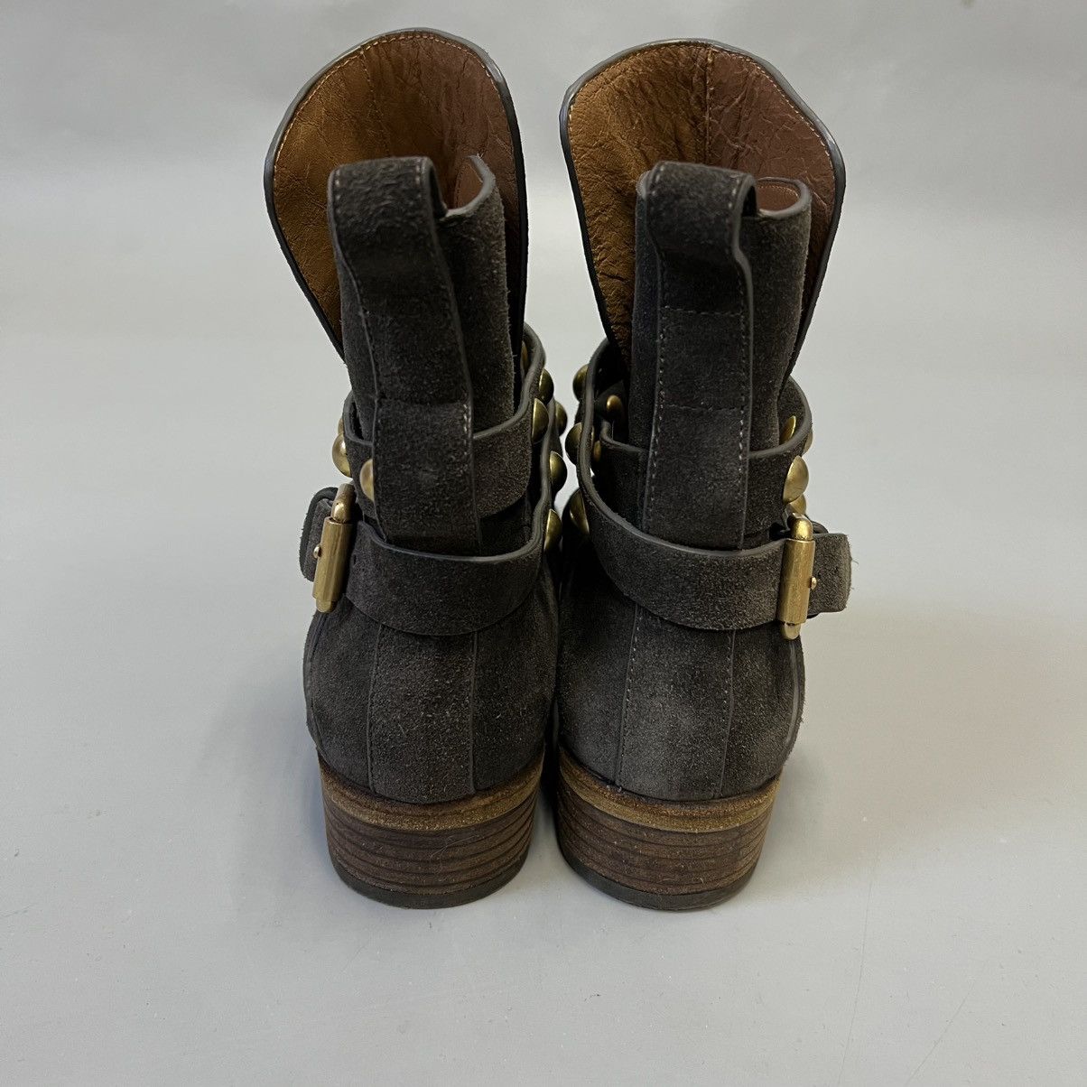 See by Chloe See by Chloe Janis Ankle Wrap Moto Boots Studs Size US 6 / IT 36 - 6 Thumbnail