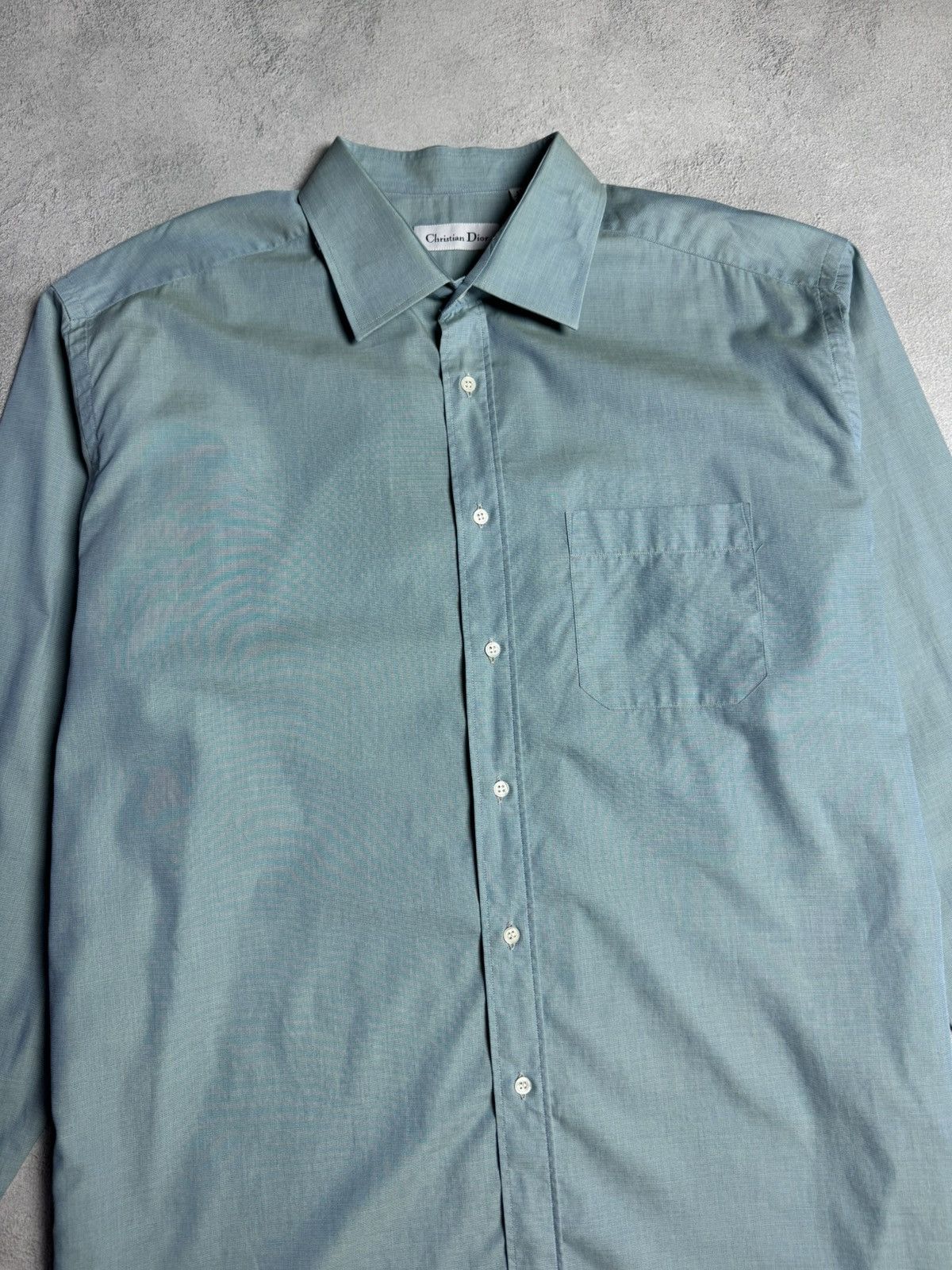 Dior Christian Dior Button Up Long Sleeve Shirt size 17.5 44-5 Size US XL / EU 56 / 4 - 3 Thumbnail