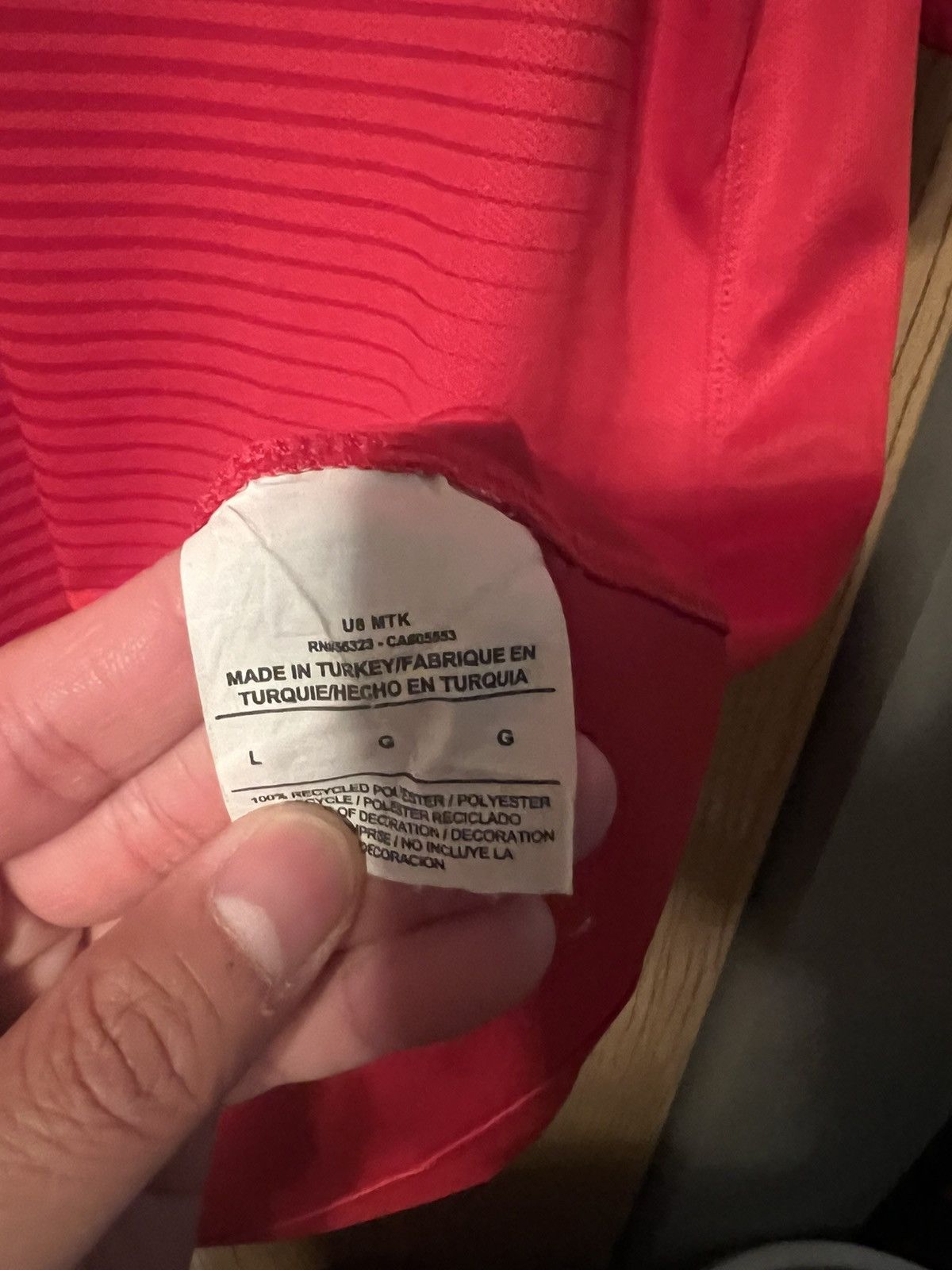 Nike Nike Poland 2018 Authentic Red Jersey Sz L Size US L / EU 52-54 / 3 - 6 Thumbnail