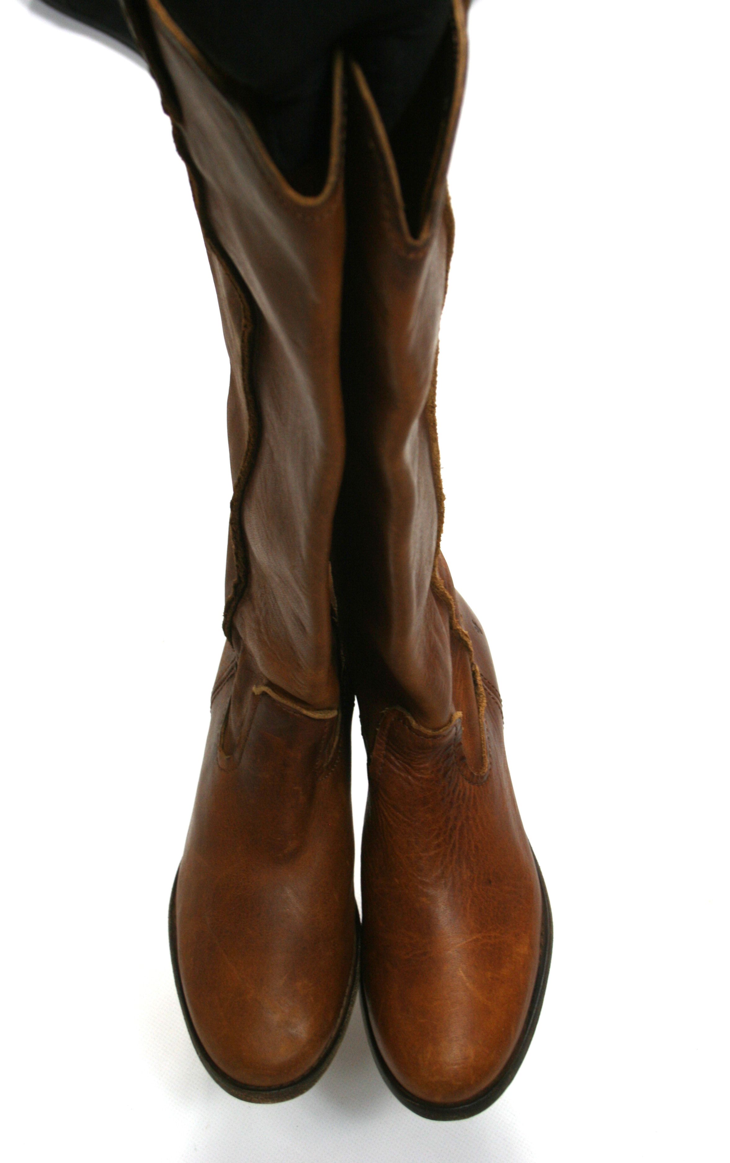 Frye Cowboy High Boots Made in Mexico Size US 5.5 / IT 35.5 - 7 Thumbnail