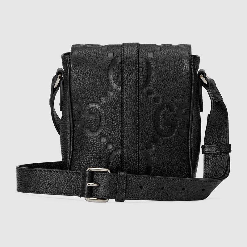 Gucci oc11z1225 Size: OS / Jumbo GG Small Messenger Bag in Black Size ONE SIZE - 5 Thumbnail