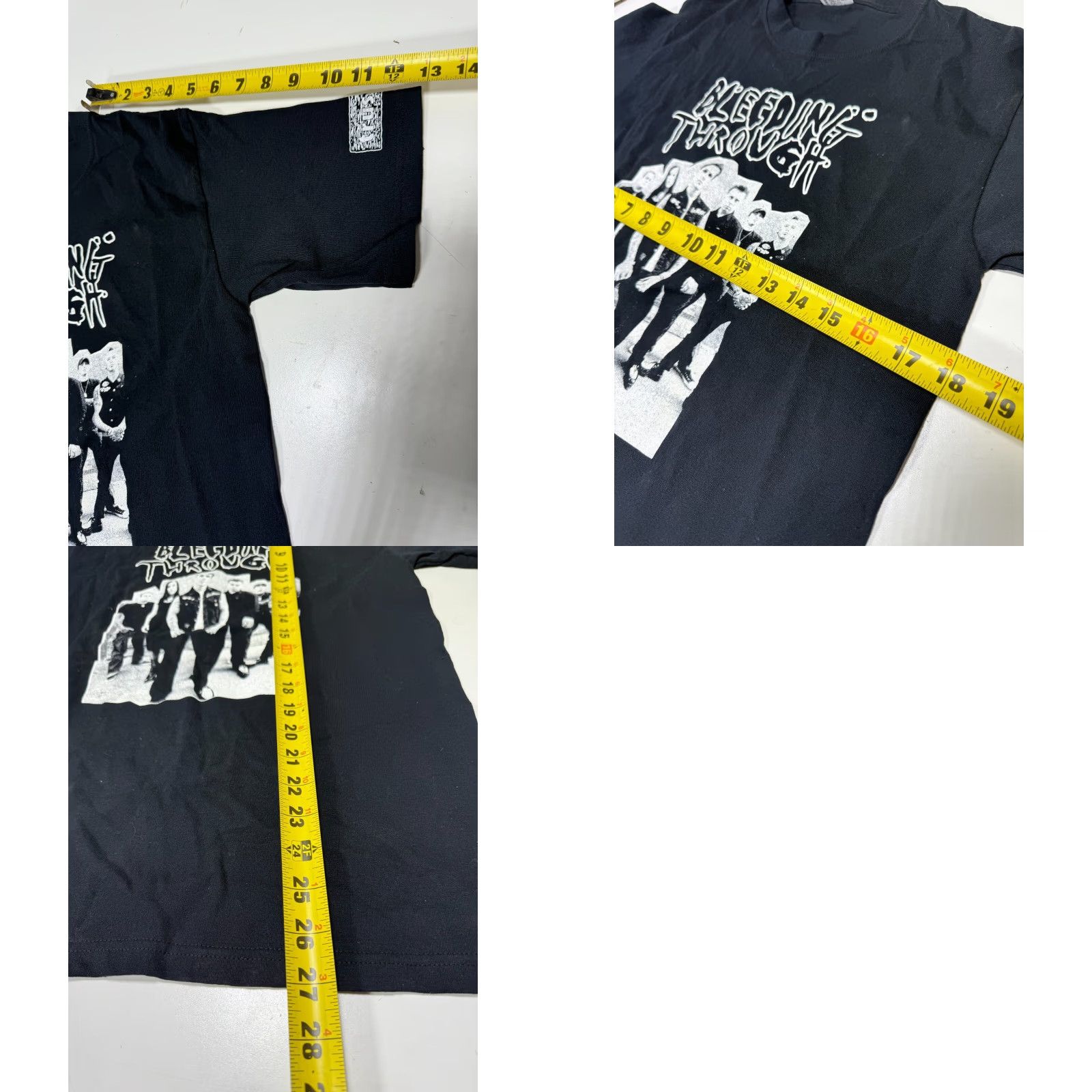 Anvil VINTAGE Trustkill Promotional T-Shirt BLEEDING THROUGH Black Short Sleeve Size S Mens Regular Cotton 90s Concert Rare Size US S / EU 44-46 / 1 - 8 Thumbnail