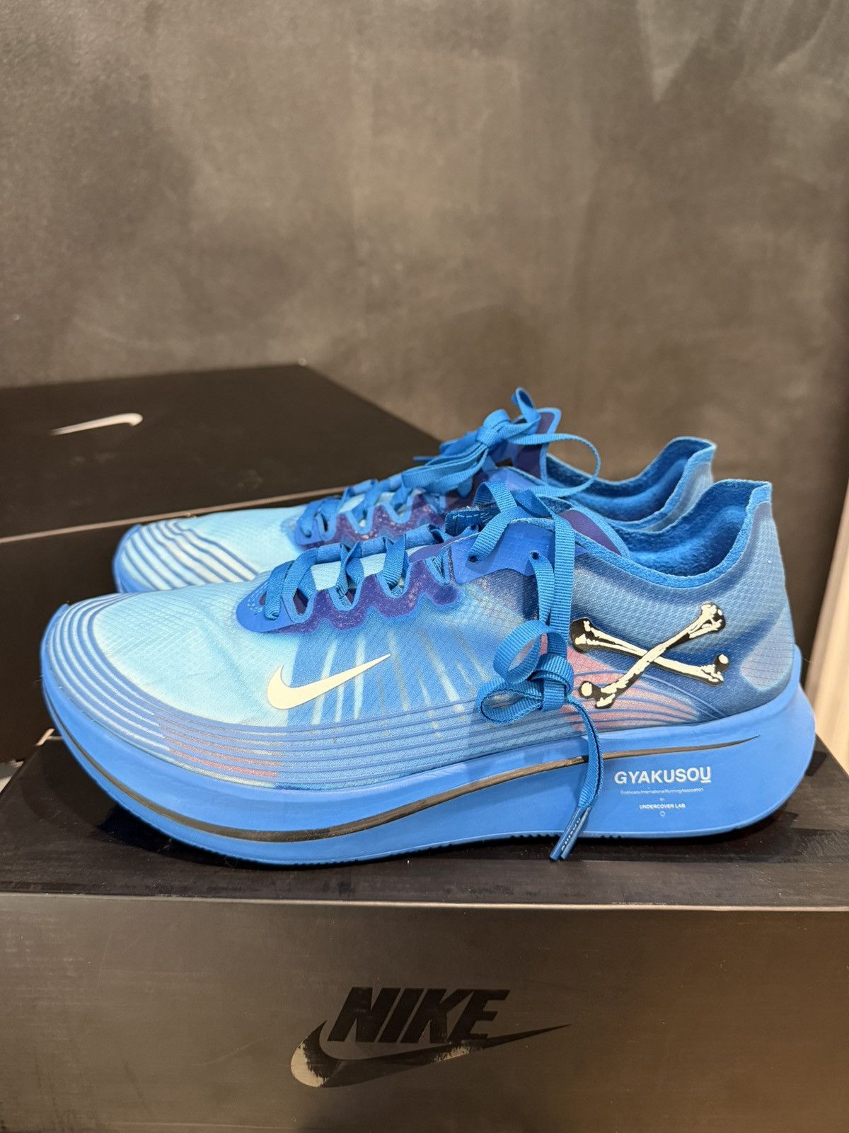 Nike Nike Gyakusou Undercover x Zoom Fly SP Blue Nebula Size 11.5 Size US 11.5 / EU 44-45 - 3 Thumbnail