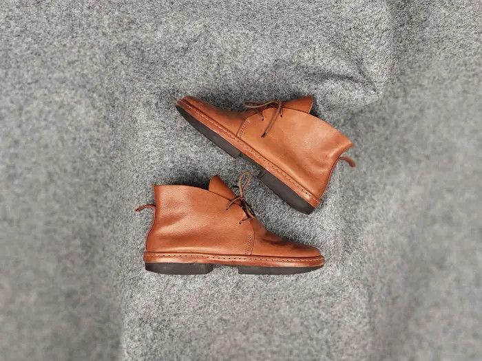 Trippen Trippen Germany Slow f Lacu up Brown Leather Unizes Boots Size US 7 / EU 40 - 1 Thumbnail