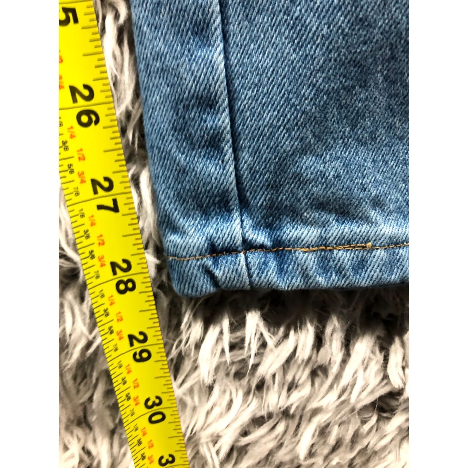 Denime Rustler Jeans 36x30 Mens Mid Rise Straight Leg Blue Denim Size US 36 / EU 52 - 3 Thumbnail