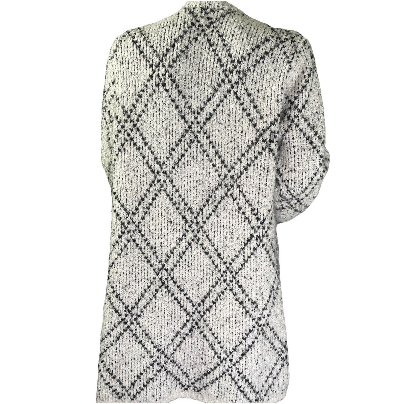 Loft Loft Outlet Women's Open Front Wide Lapel Plaid Cardigan L Size L / US 10 / IT 46 - 4 Thumbnail