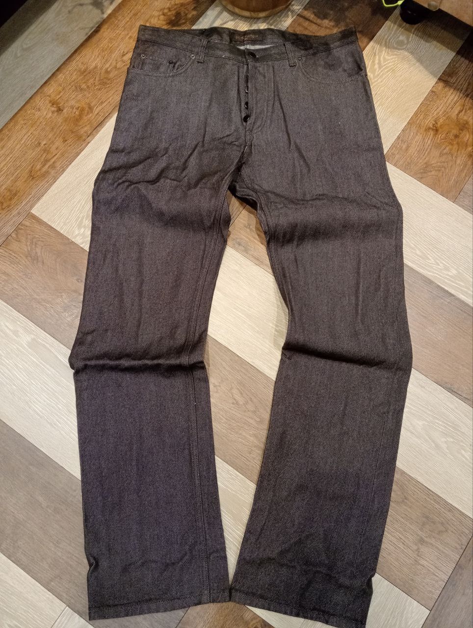 Louis Vuitton LUXURY LOUIS VUITTON COMBINE WOOL COTTON DENIM PANTS Size US 34 / EU 50 - 2 Thumbnail