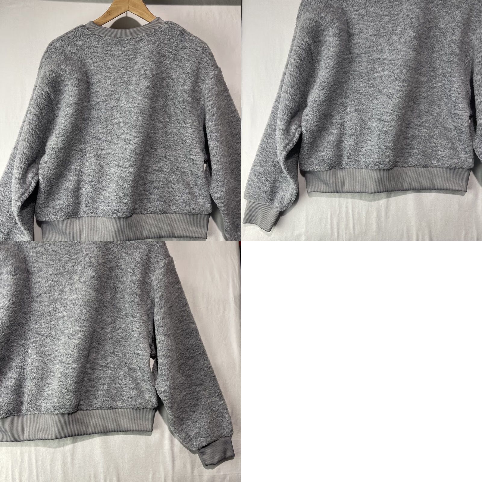 Levi's Levis Sweater Womens Small Gray Meadow Fleece Crew Pullover Sweatshirt Size S / US 4 / IT 40 - 9 Thumbnail