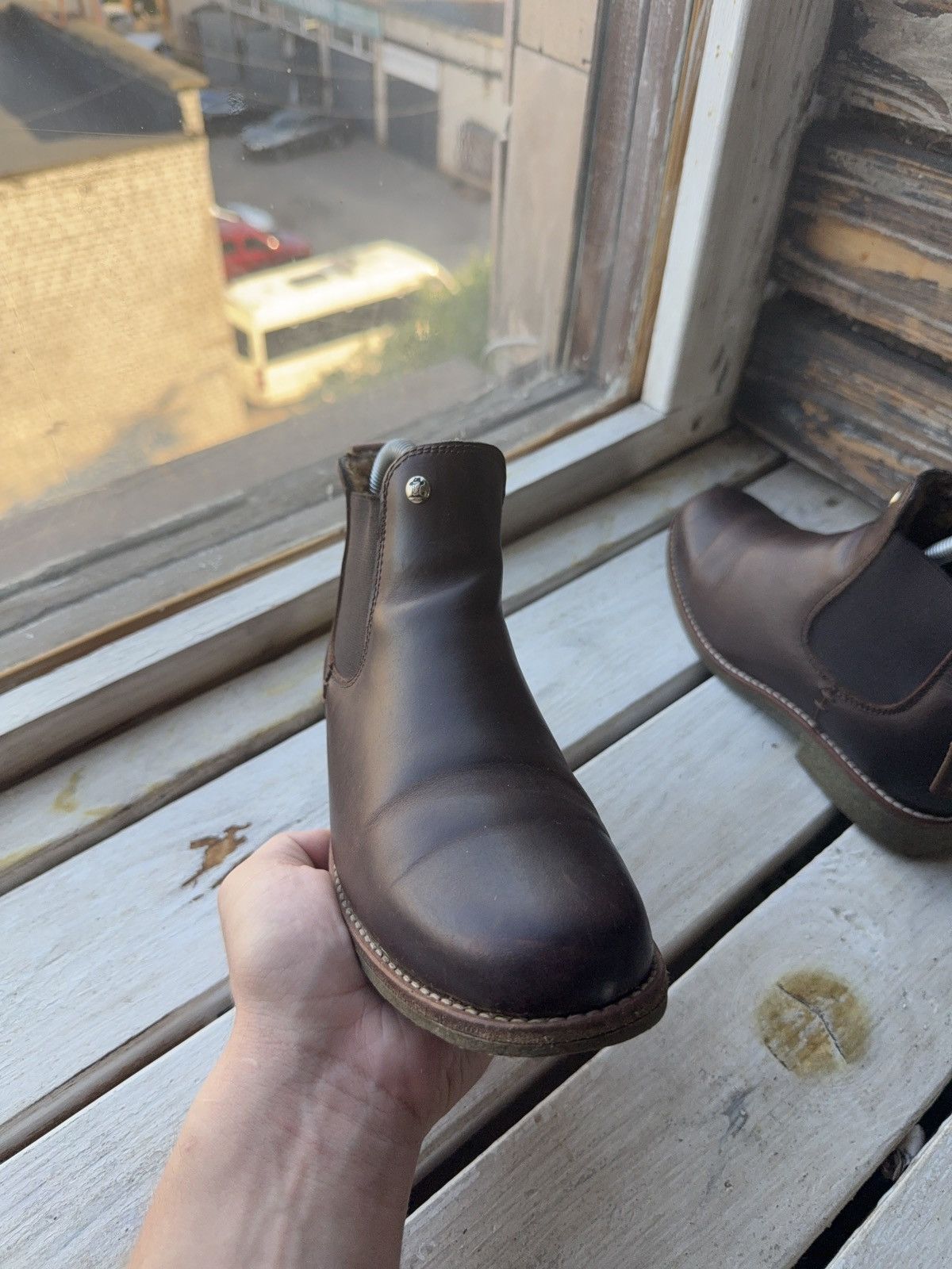 Panama Jack Vintage 00s Panama Jack Men’s Leather Chelsea Boots Brown Size US 5.5 / IT 35.5 - 5 Thumbnail