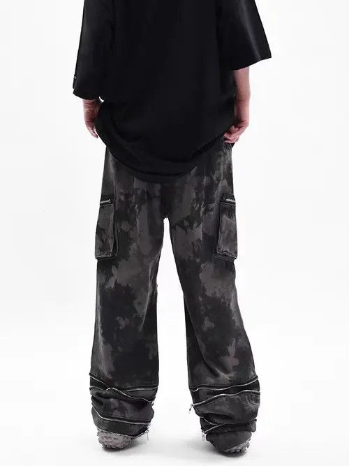 VIBE Retro zipper camouflage work casual trousers Size US 32 / EU 48 - 3 Thumbnail