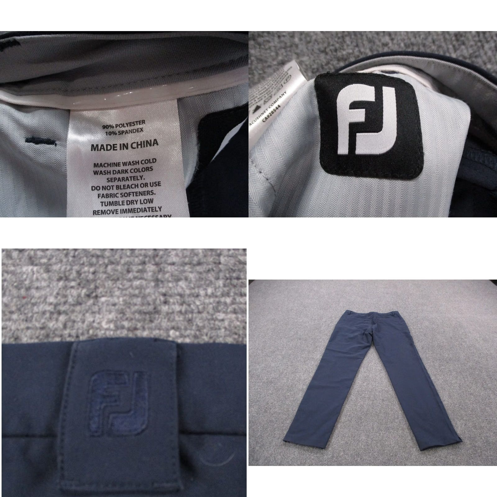 Footjoy FootJoy Pants Mens 35 X 33 Blue Chino Athletic Performance Business Size US 34 / EU 50 - 8 Thumbnail