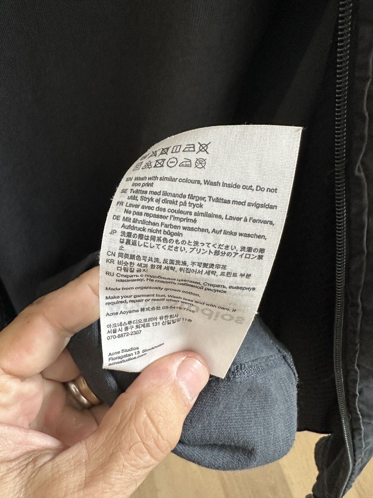 Acne Studios Acne Studios Zippered Logo Jacket & Long Logo T-Shirt Size US M / EU 48-50 / 2 - 8 Thumbnail