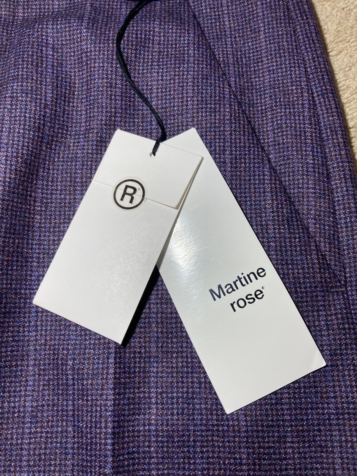 Martine Rose New FW21 Martine Rose Purple Tailored Suit Pants Check 2021 Size US 28 / EU 44 - 7 Thumbnail
