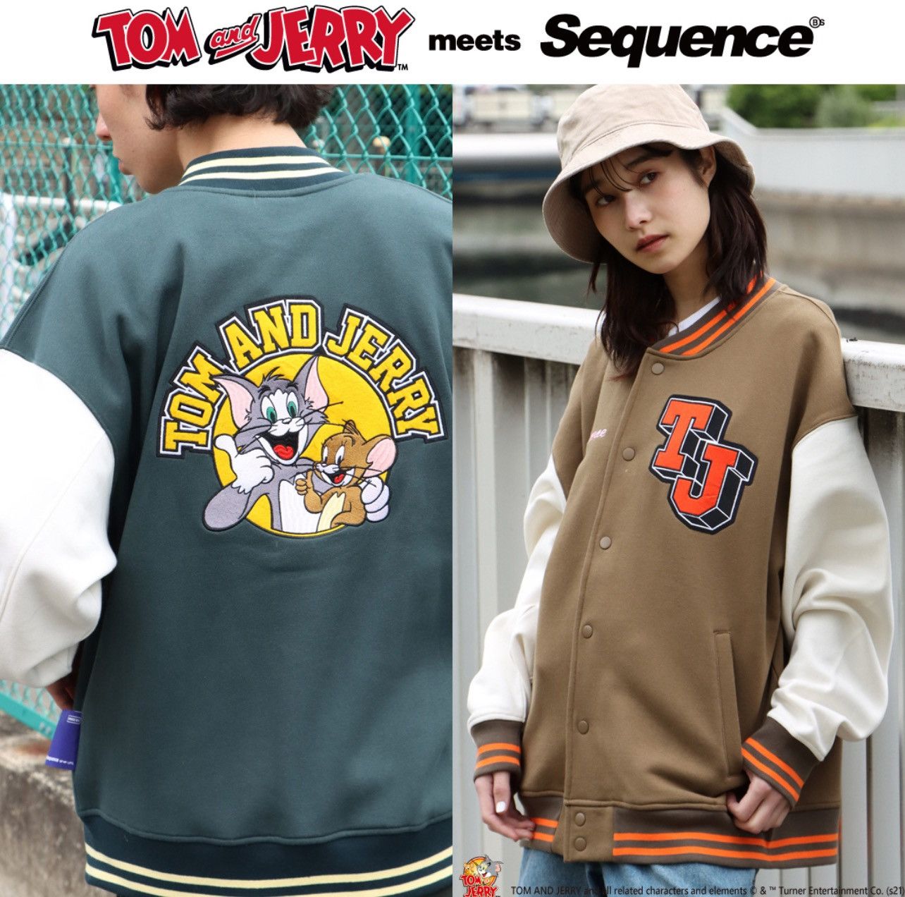 Other SEQUENCE by B ONE SOUL X TOM & JERRY BACK HIT VARSITY Size US XL / EU 56 / 4 - 10 Thumbnail