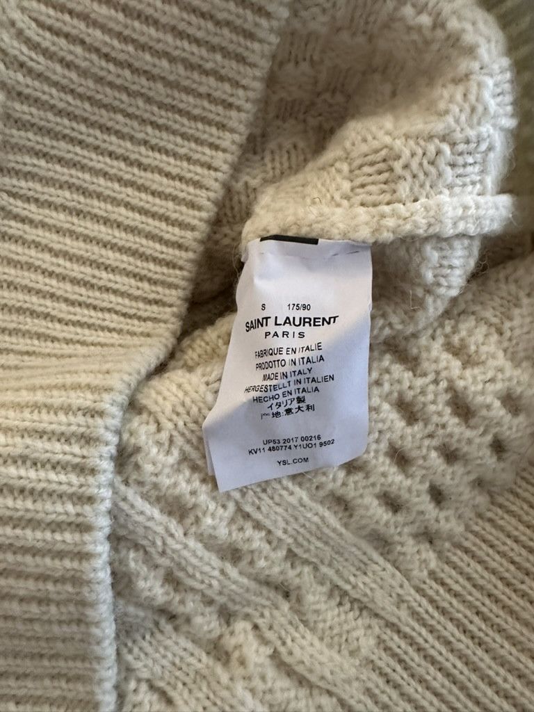 Saint Laurent Paris Aran Wool Sweater Size US S / EU 44-46 / 1 - 11 Thumbnail