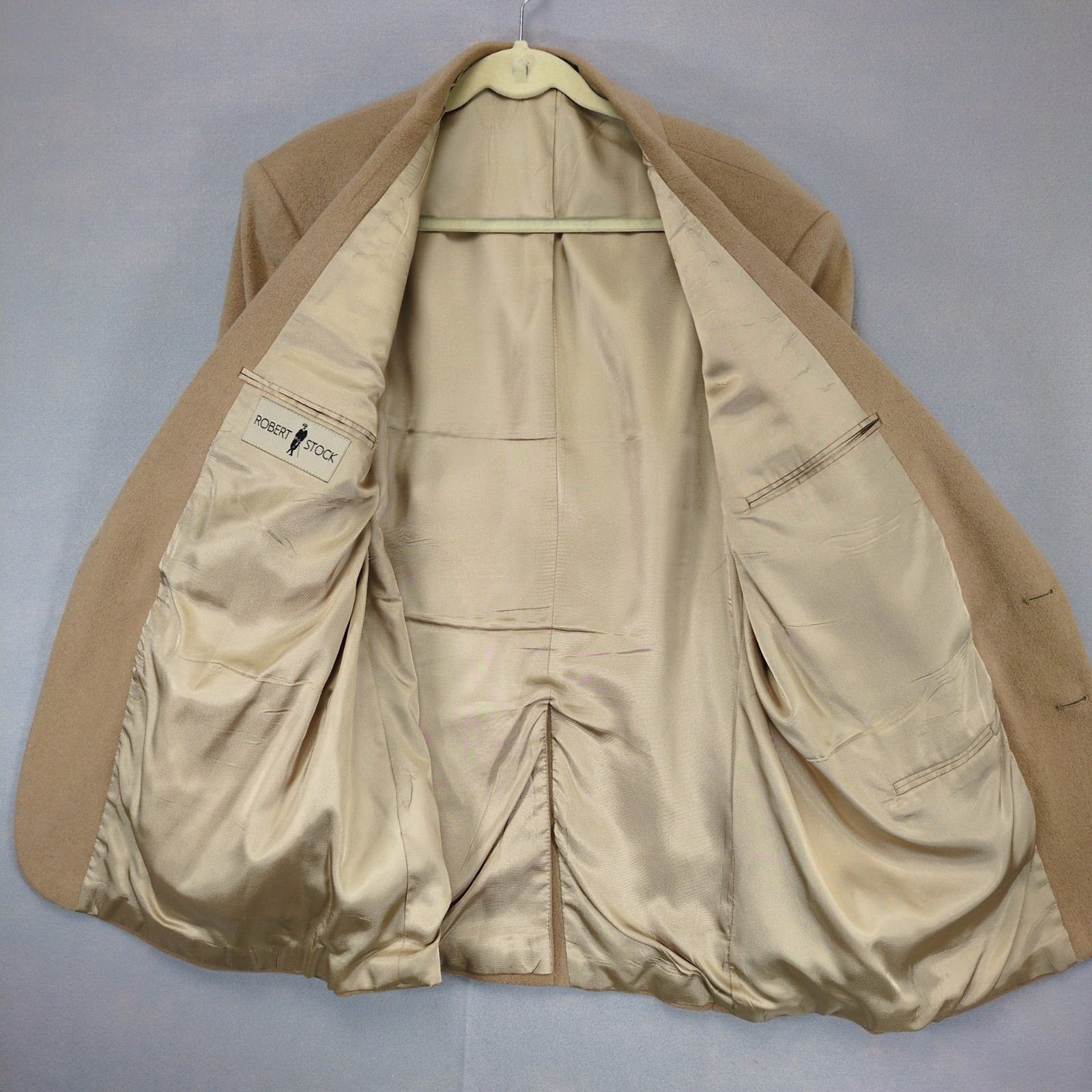 Robert Stock Robert Stock Men's 46L Camel 2-Button Blazer Jacket Coat Size 46L - 6 Thumbnail