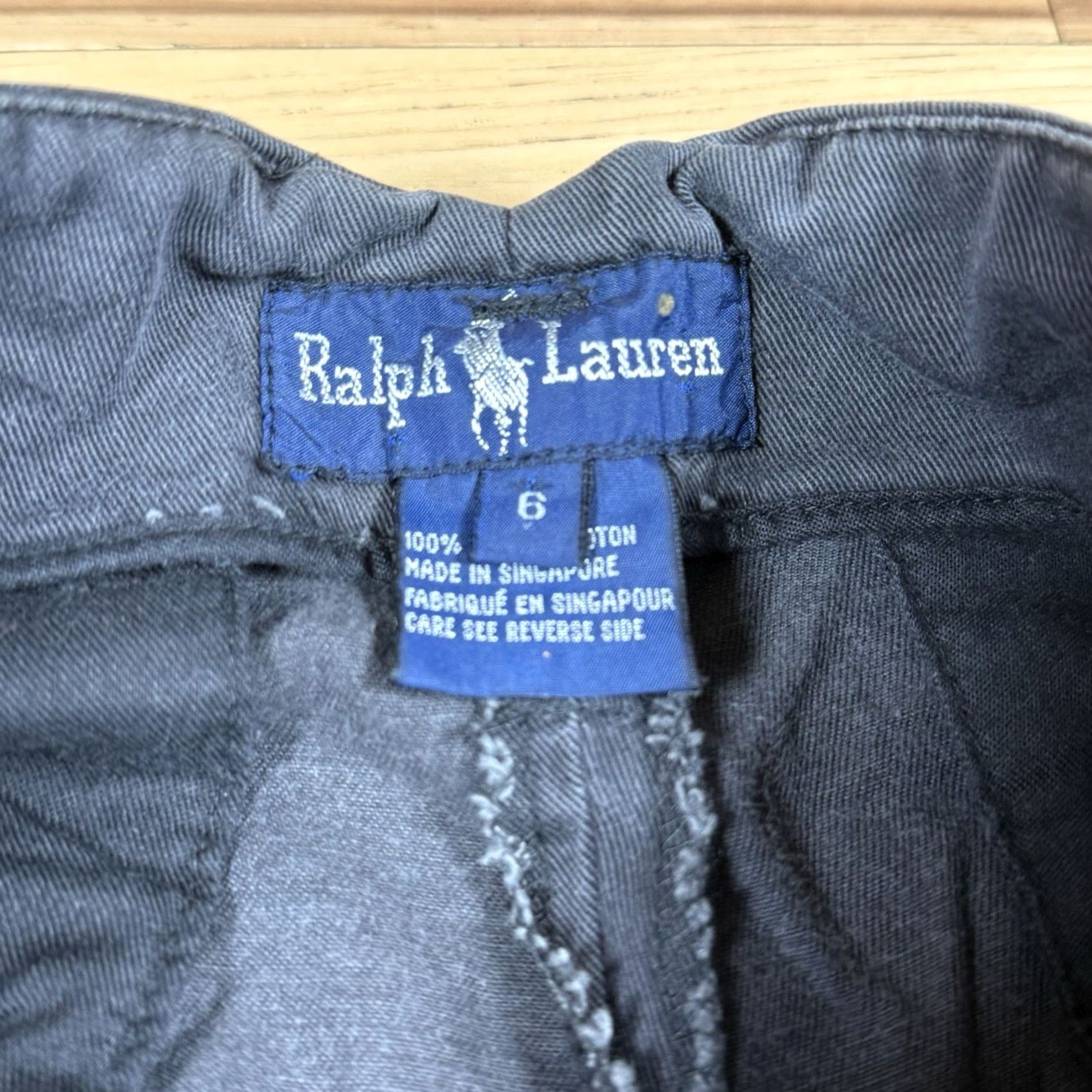 Polo Ralph Lauren VINTAGE Polo Ralph Lauren Chino Pants Women’s 6 Black Pleated Cuffed Chino Pants Womens 6 Black Cuffed Size 28" / US 6 / IT 42 - 5 Thumbnail