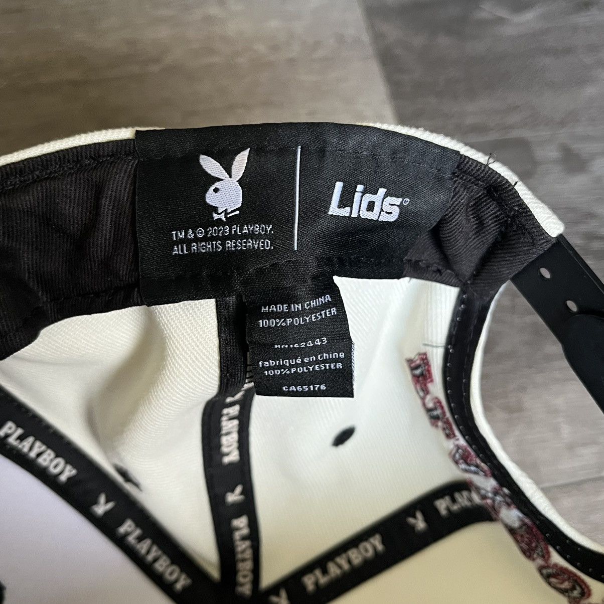 Playboy Playboy x Lids Nazzy Logo Snapback Flat Brim Hat Size ONE SIZE - 7 Thumbnail