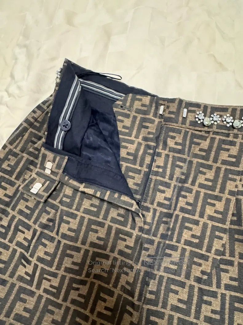 Fendi Fendi Diamond Collar Branded Jacket Size XXS / US 00 / IT 34 - 8 Thumbnail