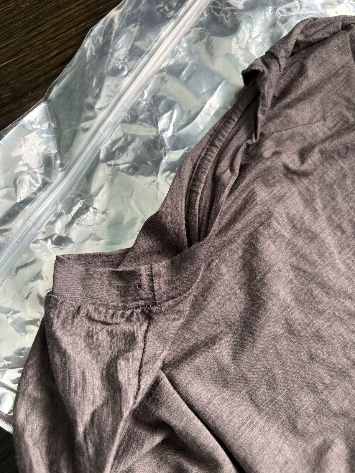 Satisfy Satisfy Cloud Merino Running Long Brown Wool Tee Shirt Size US M / EU 48-50 / 2 - 6 Thumbnail