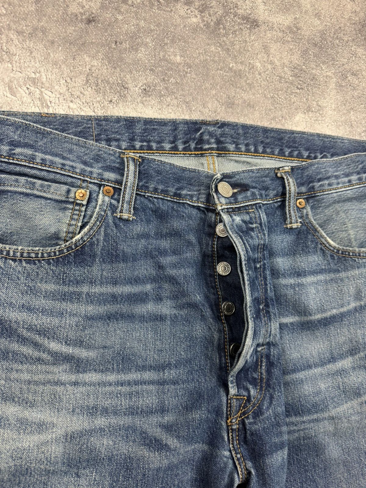 Levi's Vintage Levi’s 501 Flared Baggy Denim Jeans Blue Pants Size US 36 / EU 52 - 13 Thumbnail