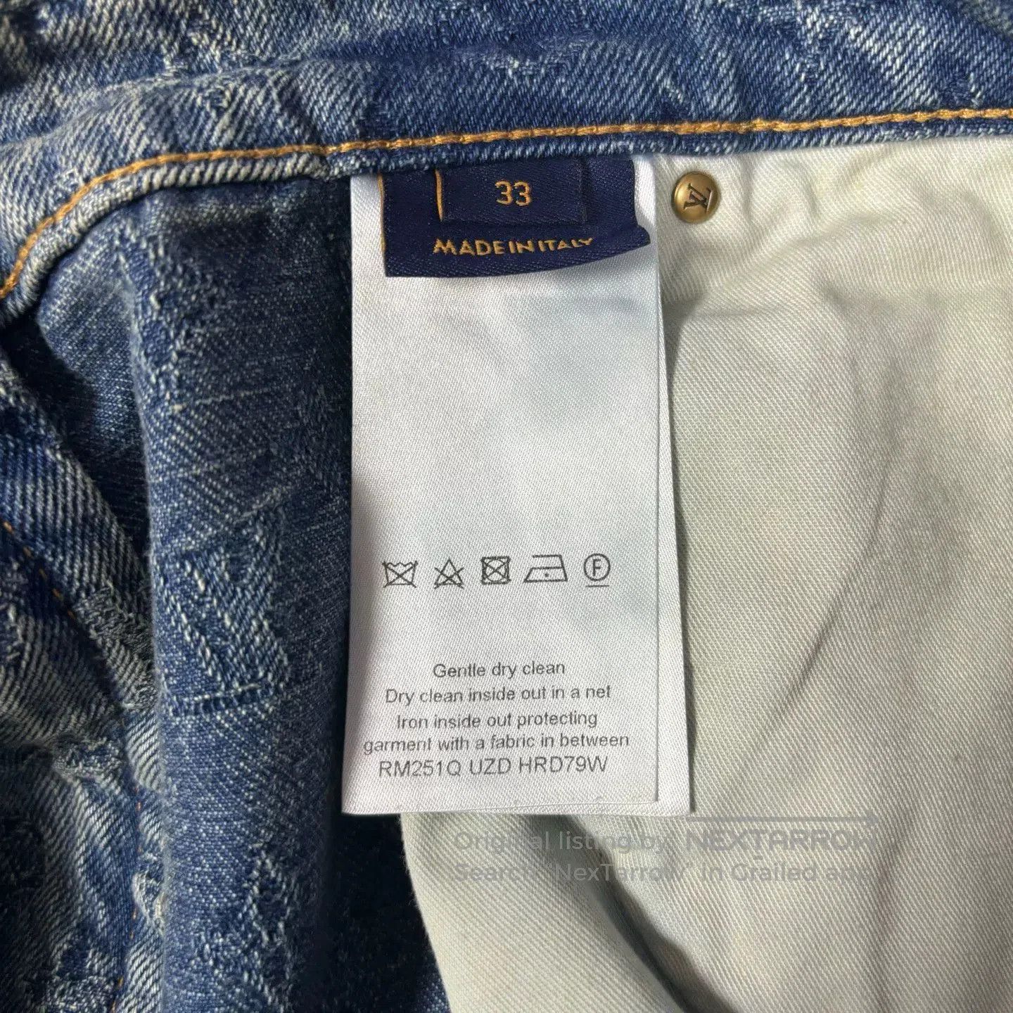 Louis Vuitton Louis Vuitton FW24 Monogram Denim Jeans. Size US 33 - 4 Thumbnail