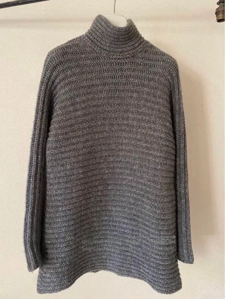 Hermes Hermes Grey Thick Hand Cashmere Sweater Size S / US 4 / IT 40 - 1 Thumbnail