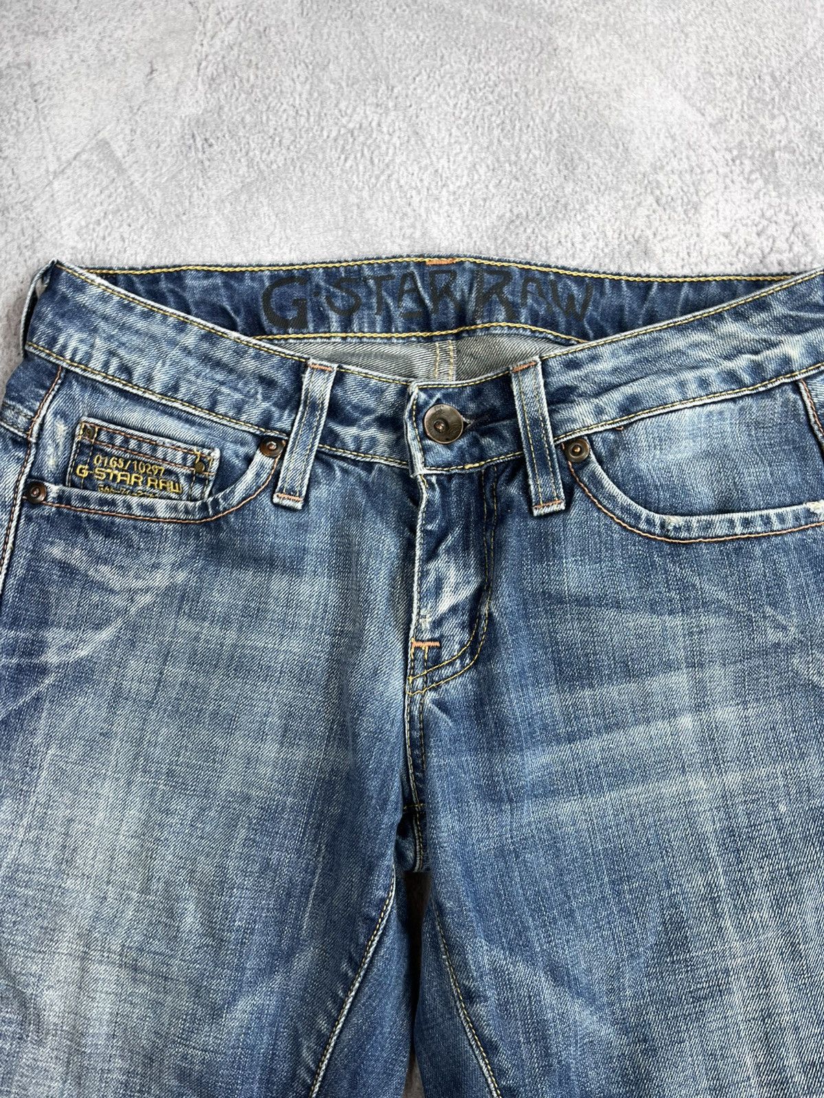 G-Star Vintage Y2K G star faded straight denim jeans Japanese 27 Size 27" / US 4 / IT 40 - 8 Thumbnail