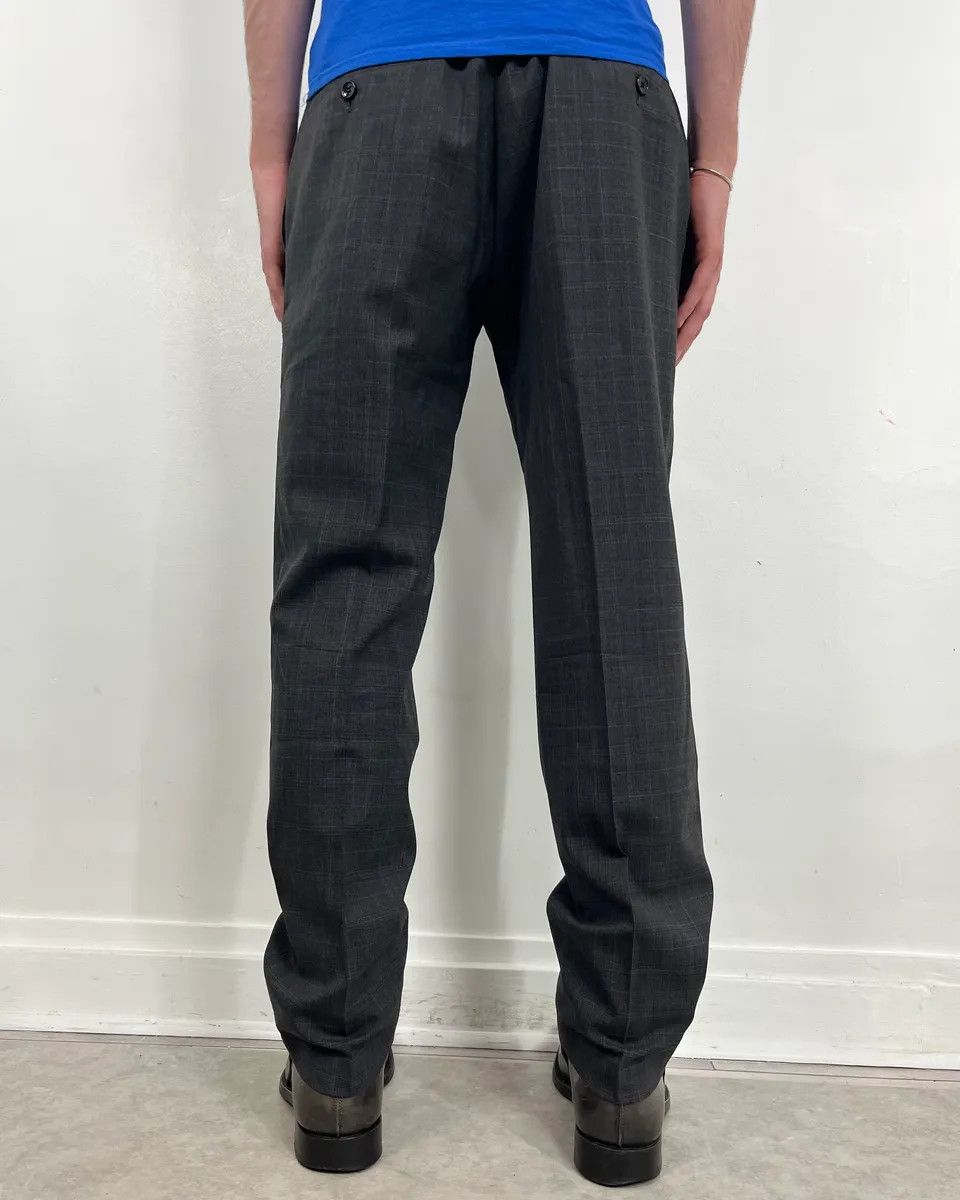 Dolce & Gabbana 2000s Dolce & Gabbana Grey Wool Checkered Classy Tailored Pants Size US 34 / EU 50 - 3 Thumbnail