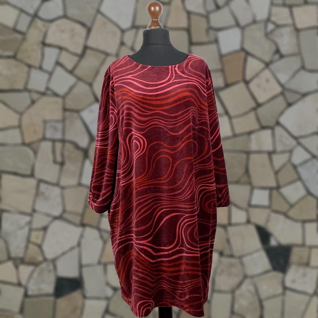 Vintage Gudrun Sjoden Womens Dress XL A-Line Dress Red Knee Length GBP Product Now Official 100% Genuine Size XL / US 12-14 / IT 48-50 - 1 Thumbnail