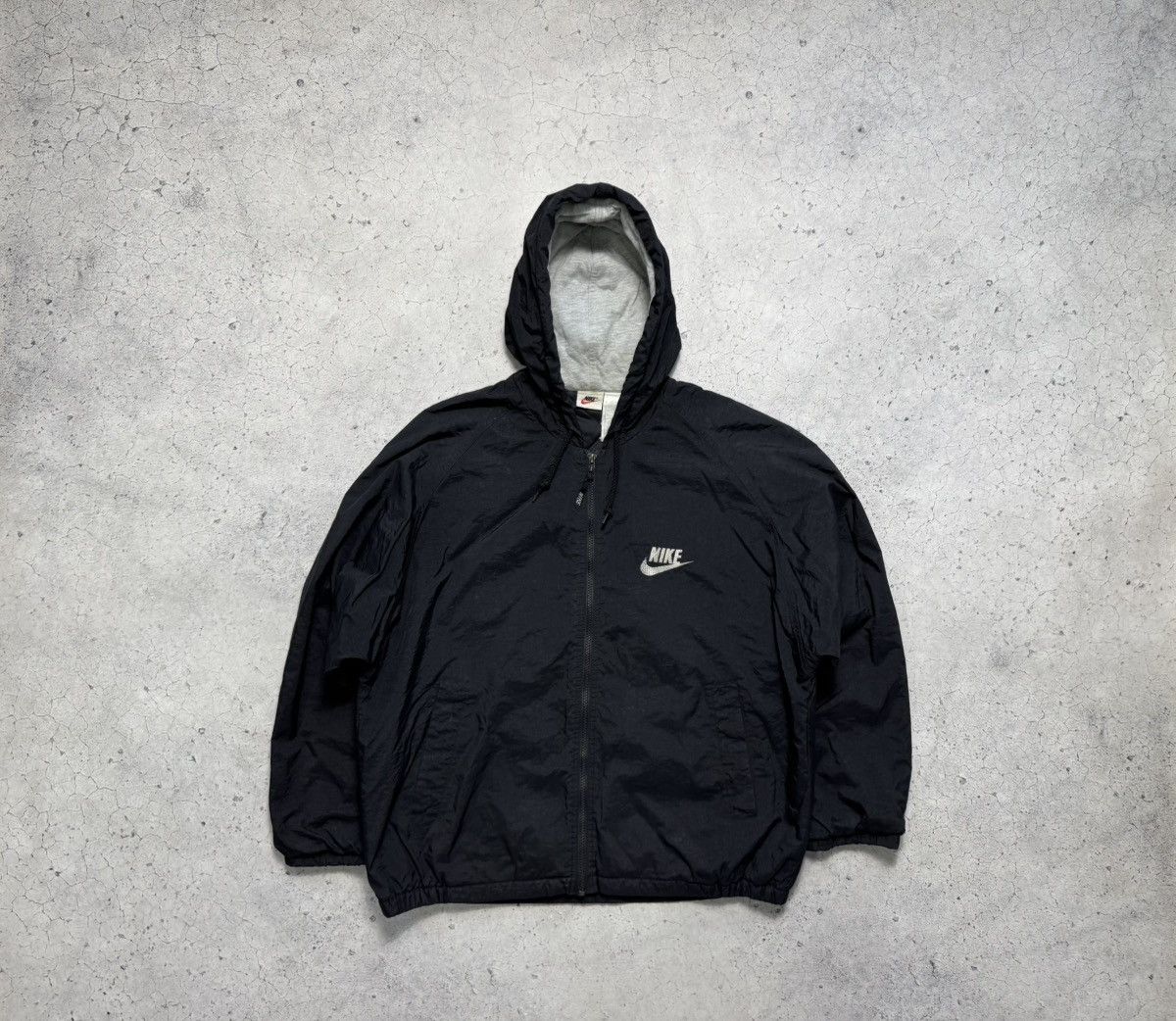 Nike Vintage 80s Nike Jacket Big Swoosh Drill Y2K Rare Size US M / EU 48-50 / 2 - 2 Thumbnail