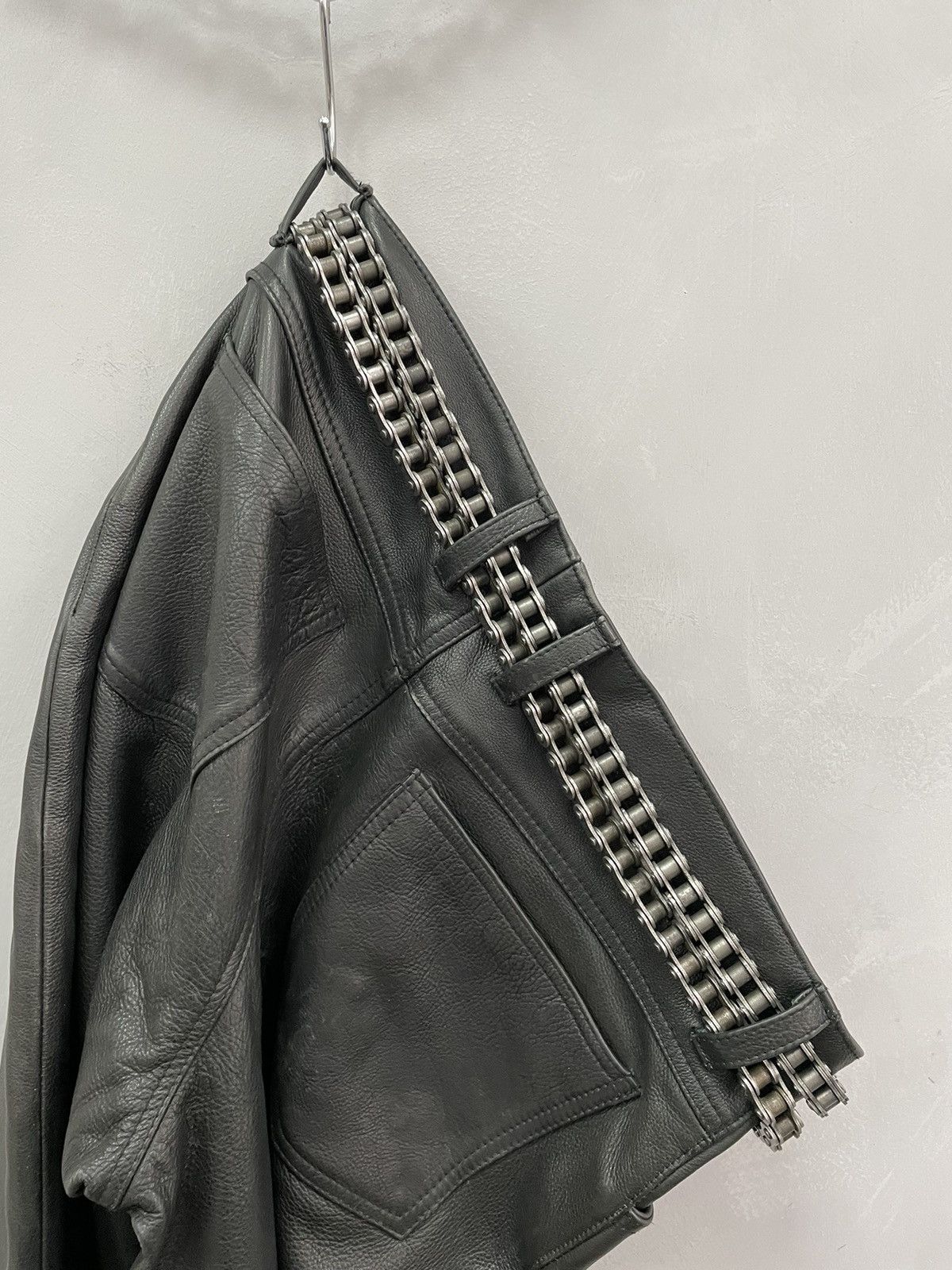 Japanese Brand × Vintage Vintage Leather Crazy Metal Belt Drip Japanese Hype bb Simon Size ONE SIZE - 8 Thumbnail
