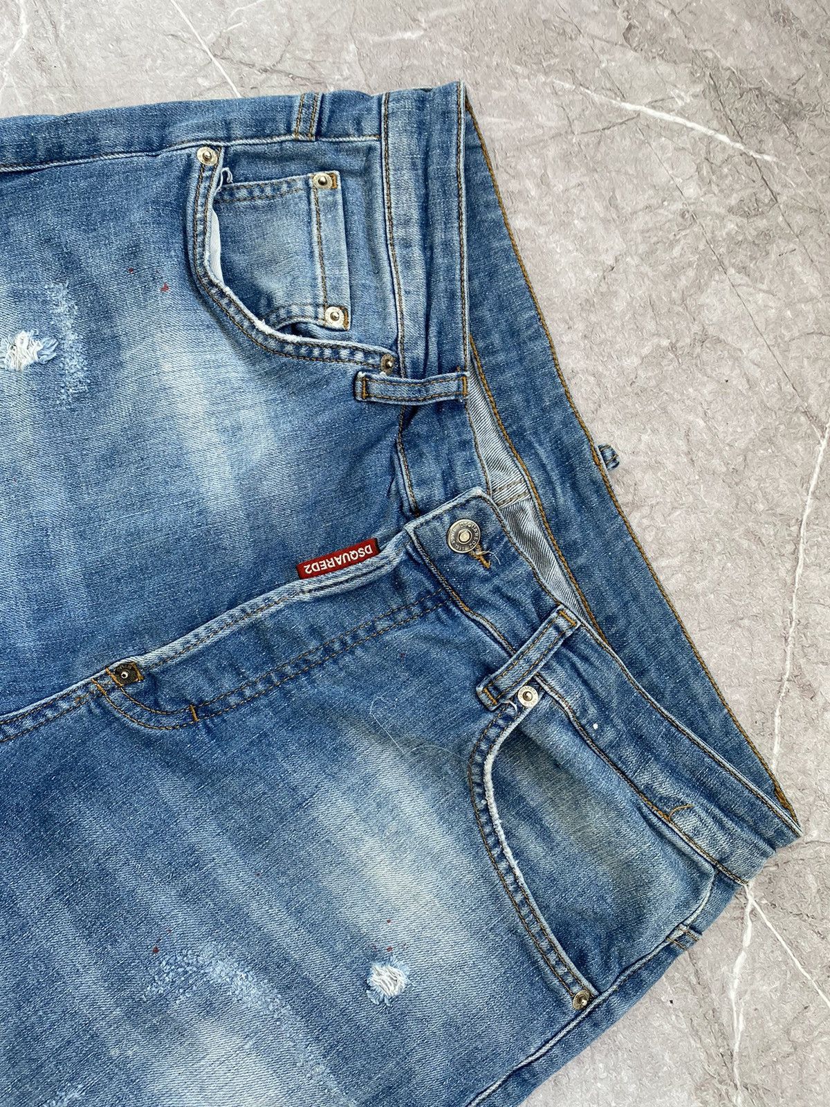 Dsquared2 Dsquared2 Jeans Distressed Slim Jean Paint Splatter Italy Size US 32 / EU 48 - 19 Thumbnail