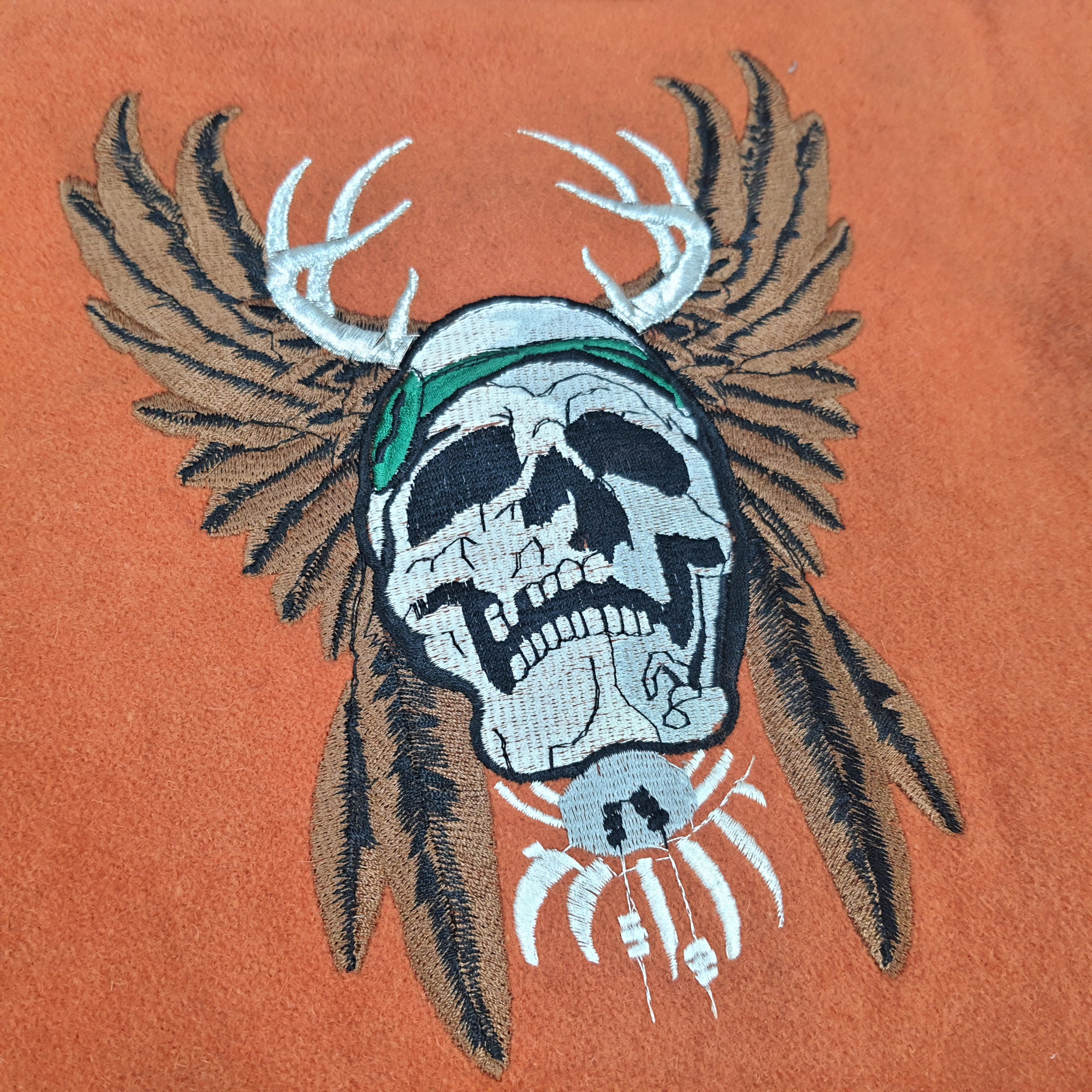 Vintage Vintage Just Brass Native Skull Varsity Jacket Size US L / EU 52-54 / 3 - 2 Thumbnail