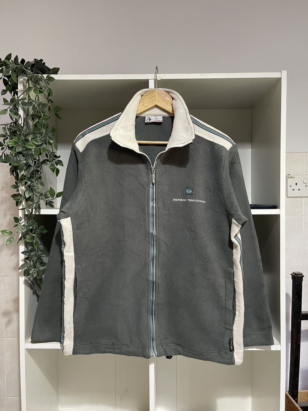 Sergio Tacchini Vintage Sergio Tacchini Fleece Jacket Size US M / EU 48-50 / 2 - 1 Thumbnail
