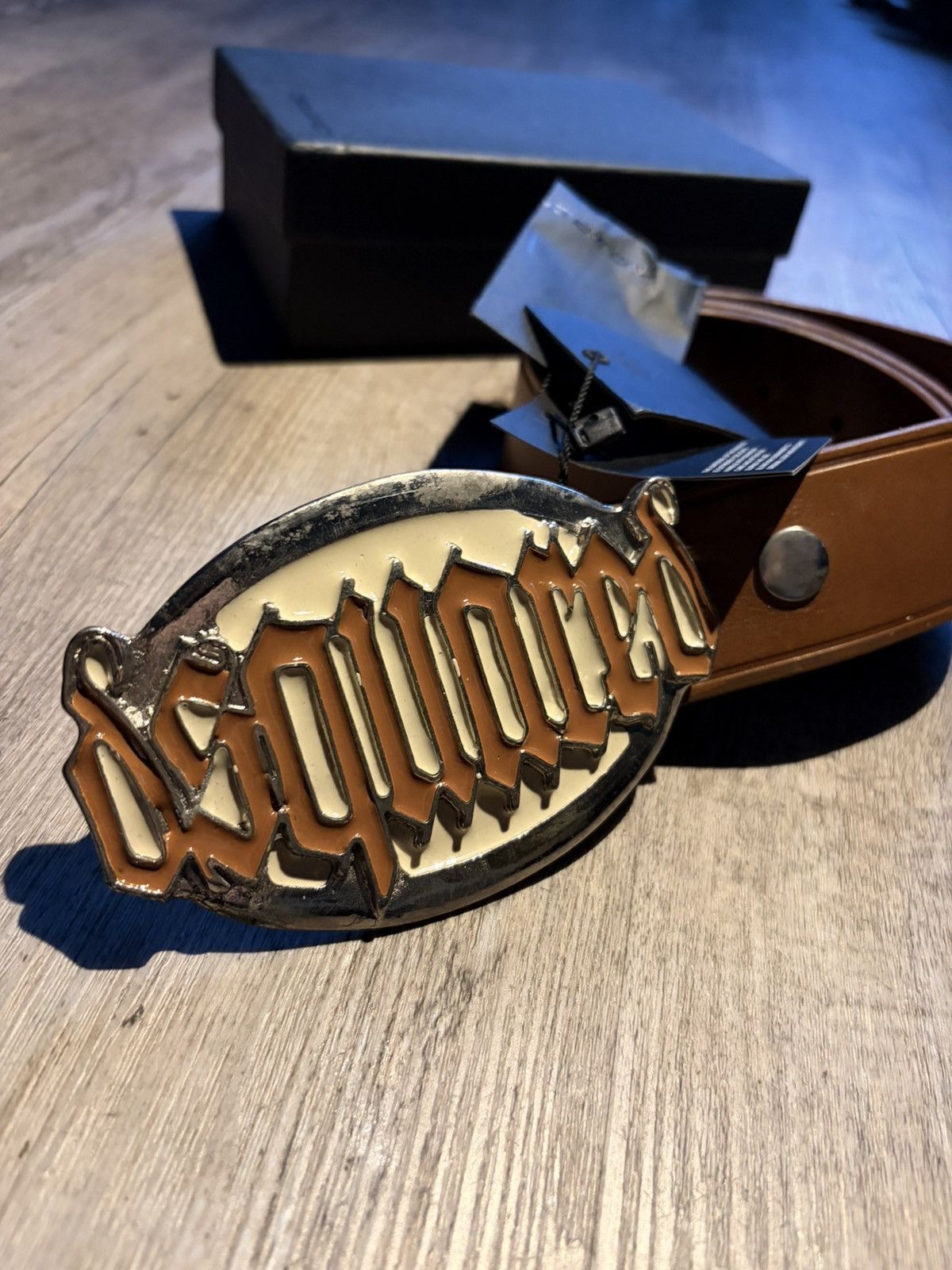Dsquared2 Dsquared belt avantgarde buckle logo Gothic Spell out Size ONE SIZE - 2 Thumbnail
