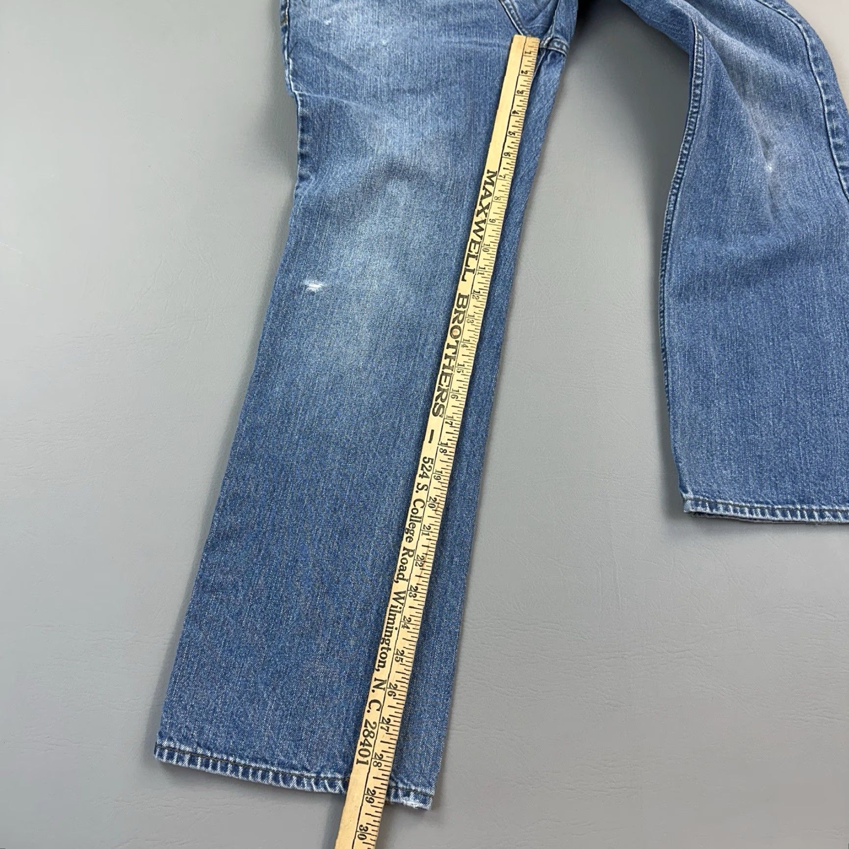 Denime VINTAGE Bullhead Jeans Mens 29x30 29x29 Medium Wash Denim Straight Skate Y2K Size US 29 - 4 Thumbnail