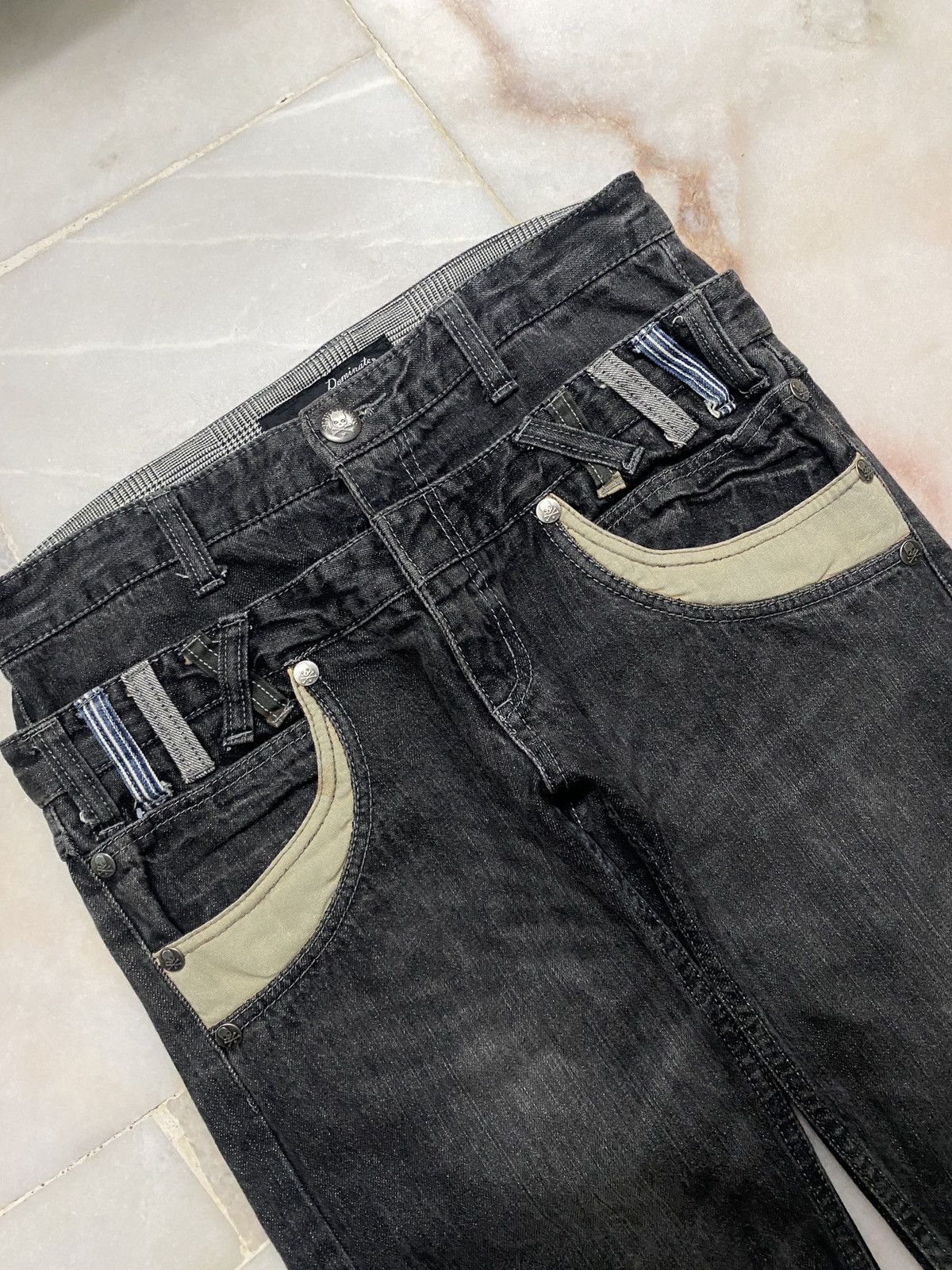 Hysteric Glamour Dominate Handcrafted Jeans Double Waist Stone Washed Style Size US 30 / EU 46 - 7 Thumbnail