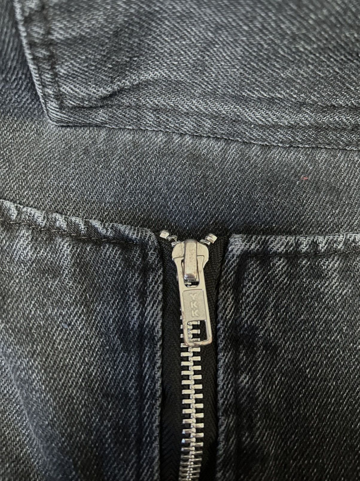 Designer Desolation Combat “MEGA-XEN” Flared Black Denim Pants Size US 34 / EU 50 - 7 Thumbnail