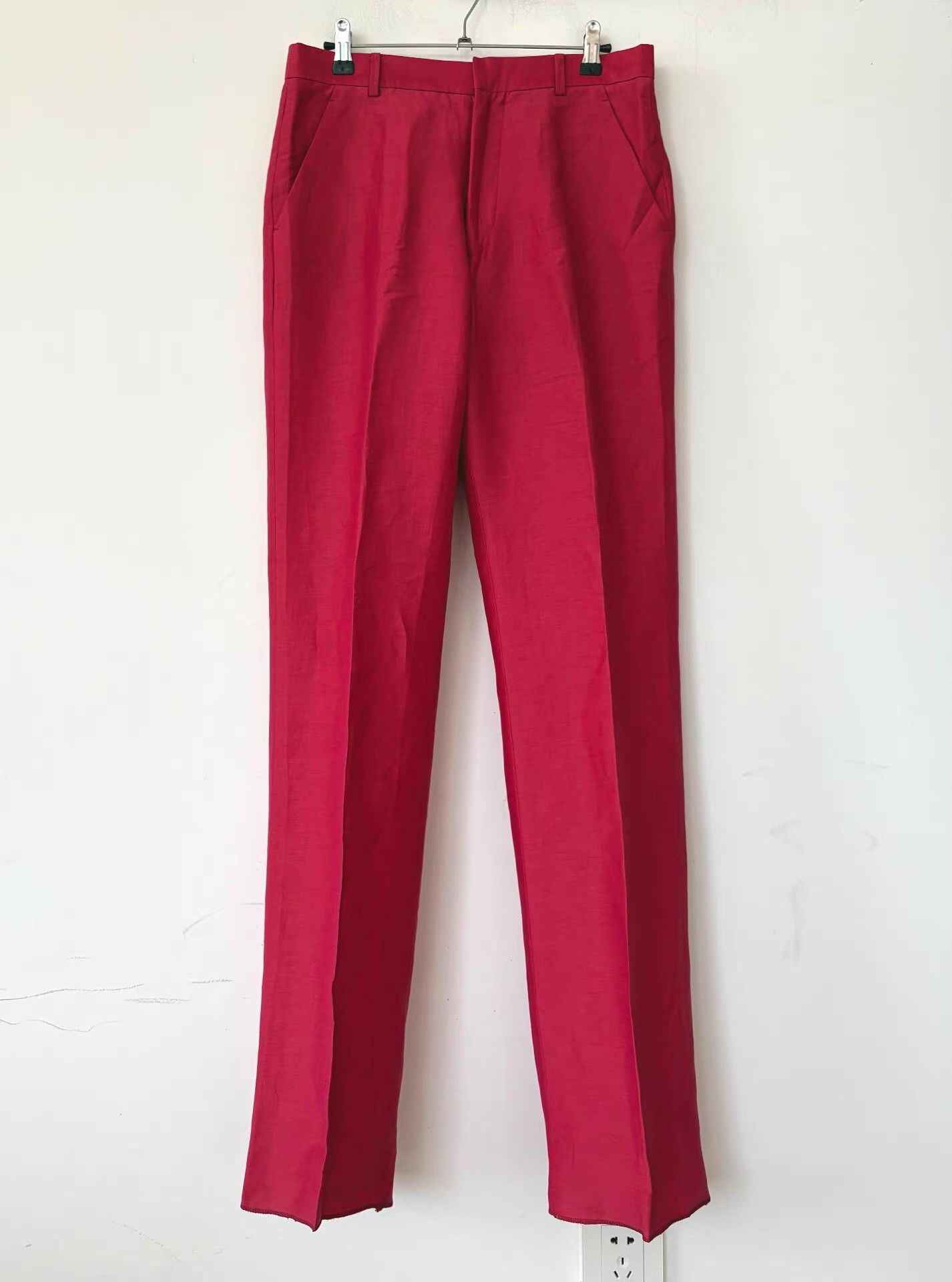 Gianni Versace Men's Linen & Silk Blend Trousers Ｑ21