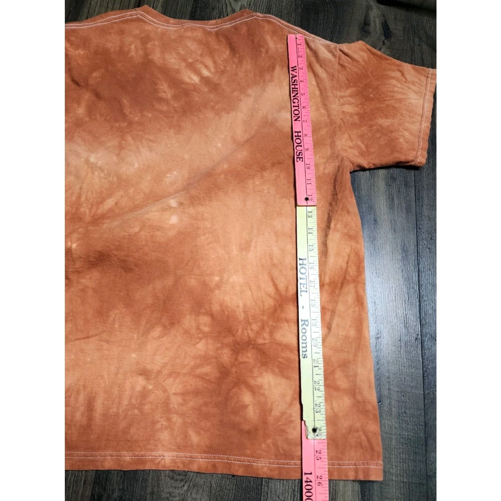 The Mountain Mens L The Mountain 2011 Cat Kitten In A Bucket Tie Dye T-Shirt Cotton Short Sleeve Crew Neck Orange Casual Unsigned Size US L / EU 52-54 / 3 - 2 Thumbnail