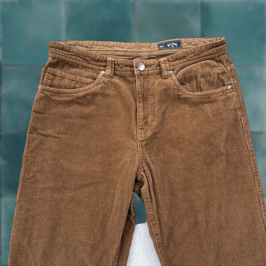 Billabong Billabong Corduroy Pants Mens 32x30 Brown 5 Pocket Chino Casual Surf Skate Y2K Vans? Size US 32 / EU 48 - 1 Thumbnail
