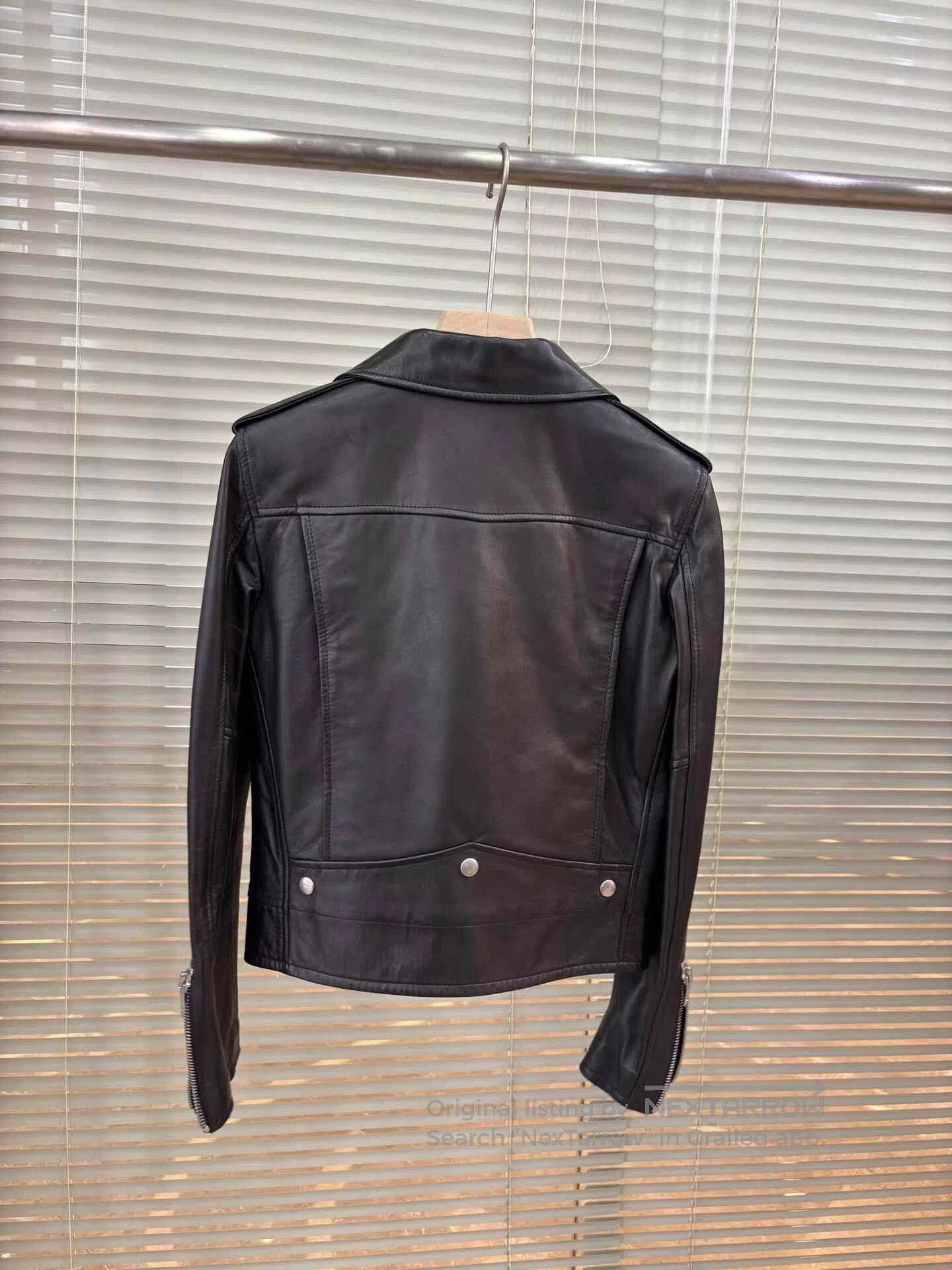 Saint Laurent Paris YSL Saint Laurent Leather Biker Jacket. Size XS / US 0-2 / IT 36-38 - 2 Thumbnail
