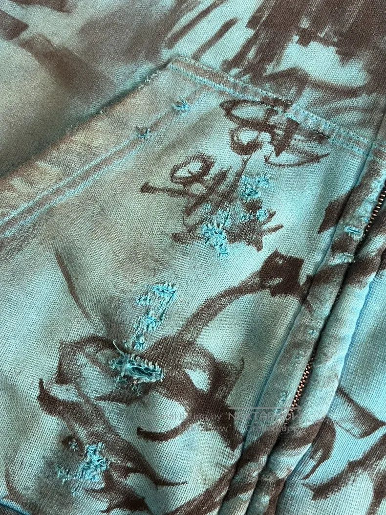 Balenciaga Balenciaga Graffiti Dirt Stained Hoodie Size US XXL / EU 58 / 5 - 6 Thumbnail