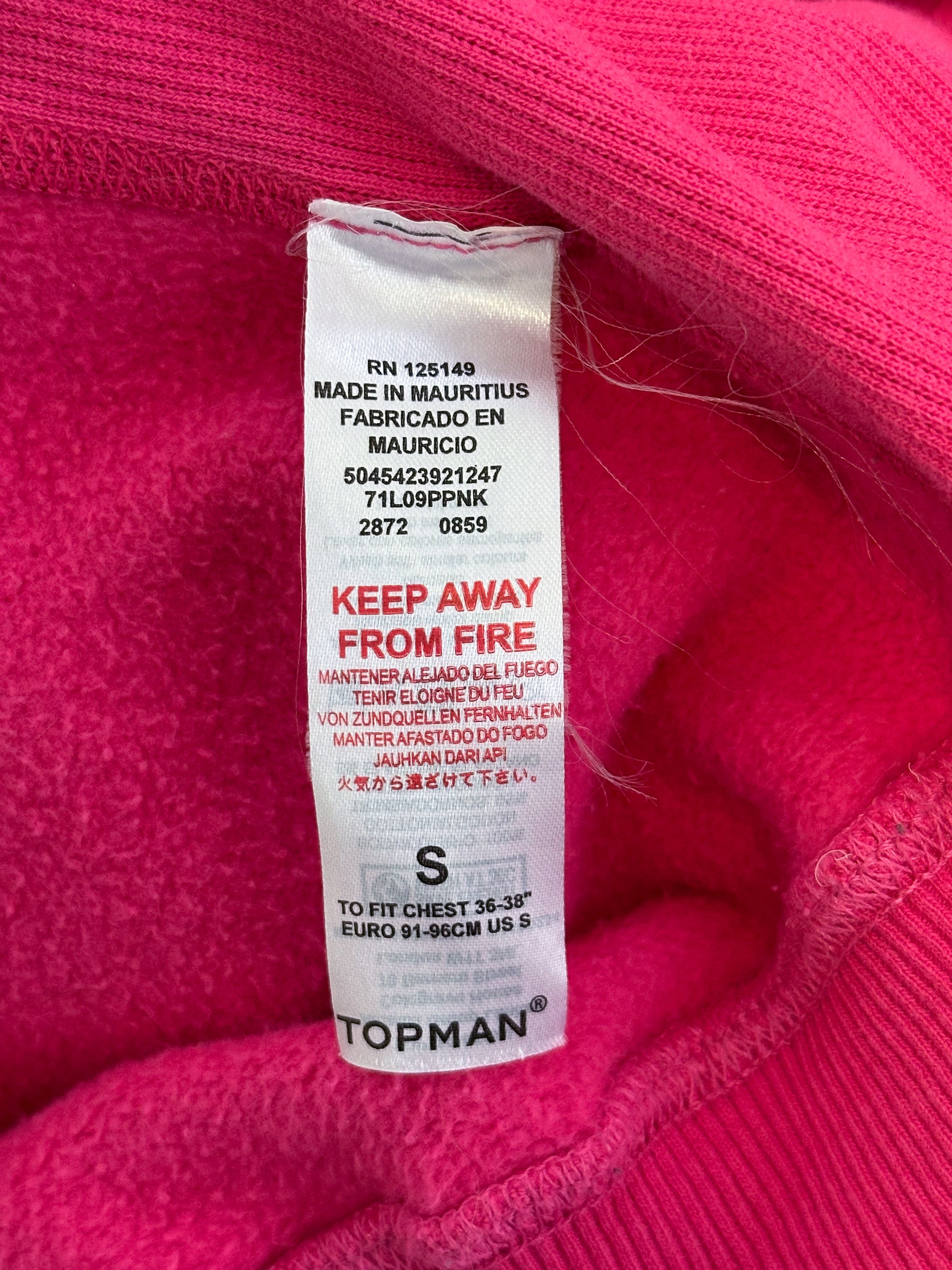 Topman Topman Oversized Hot Pink Crewneck Sweatshirt Size S Size US S / EU 44-46 / 1 - 5 Thumbnail