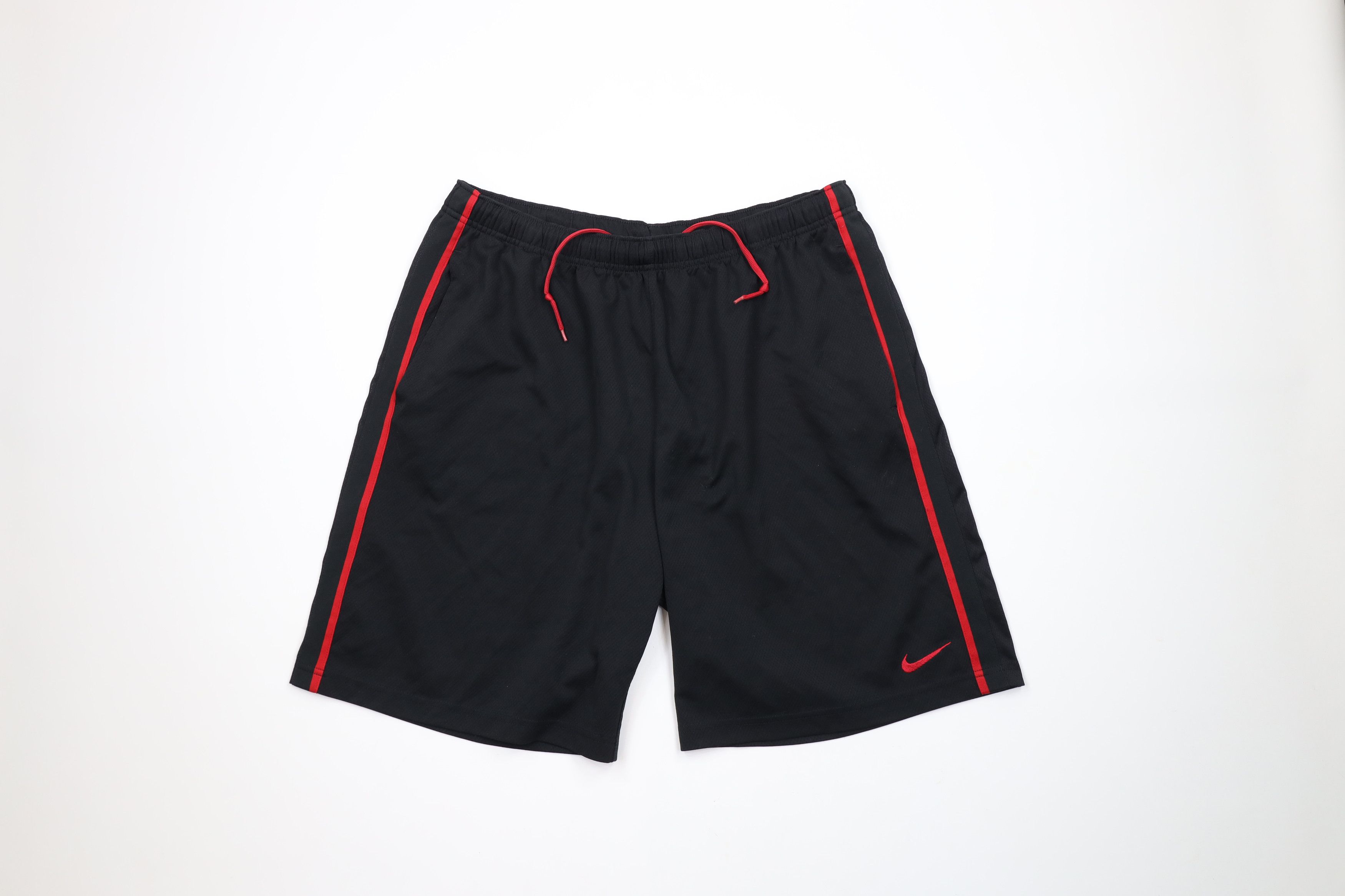 Nike × Vintage Vintage Y2K Nike Scott Mini Swoosh Above Knee Shorts Black Size US 34 / EU 50 - 1 Thumbnail