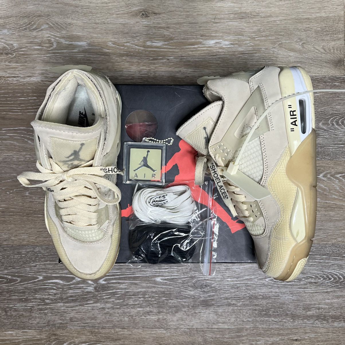 Jordan Brand × Off-White sail off-white 4s Size US 8.5 / EU 41-42 - 2 Thumbnail