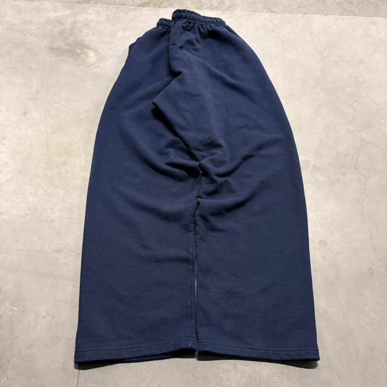 Japanese Brand × Vintage Crazy Vintage Y2K/2000s Baggy Navy Blue Sweatpants! Size US 36 / EU 52 - 5 Thumbnail