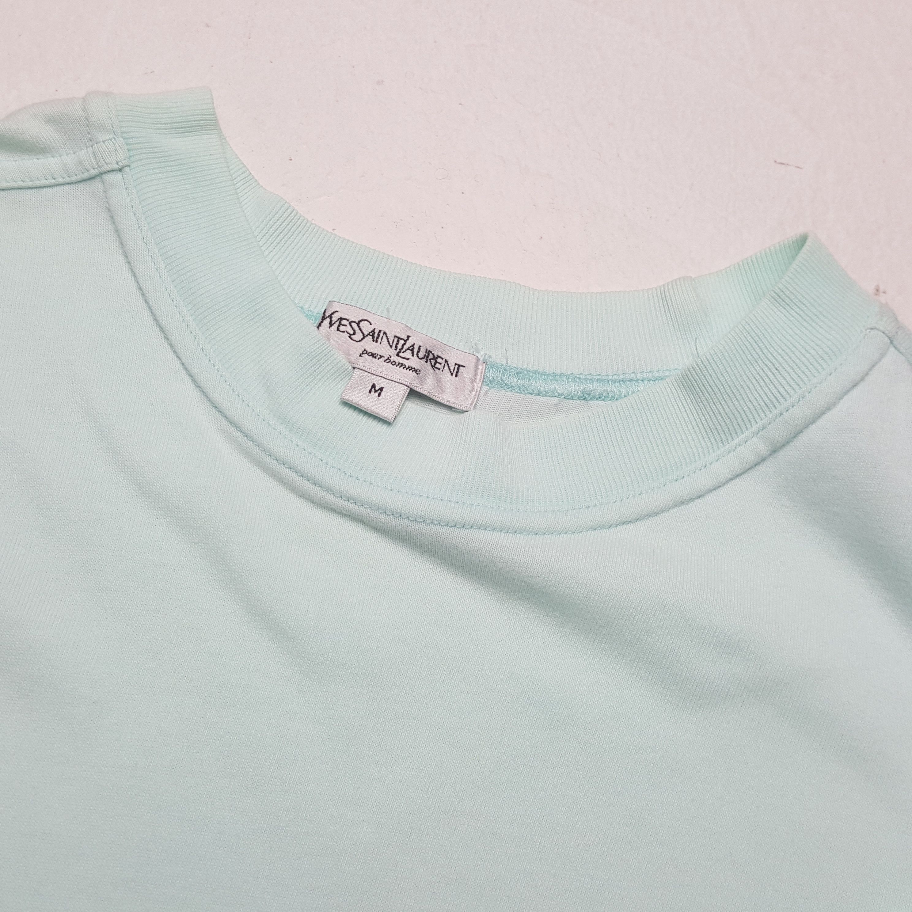 Vintage × Yves Saint Laurent YVES SAINT LAURENT Fashion Brand Style Spellout Tshirt Size US L / EU 52-54 / 3 - 7 Thumbnail