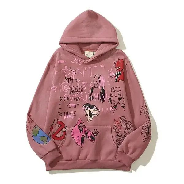 VIBE Hip Hop Graffiti Print Loose Casual XL Hooded Sweatshirt Size US XL / EU 56 / 4 - 1 Thumbnail